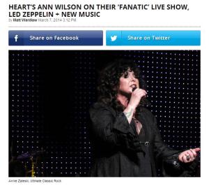 Ann interview... Ultimate Classic Rock